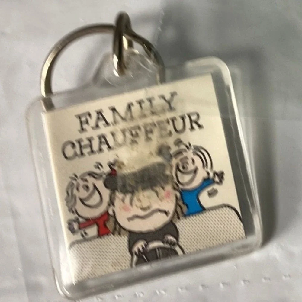 Vintage Family Chauffeur Keychain‎ Cartoon Charms Novelty
